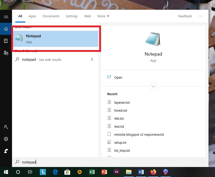 Cara Menggunakan Notepad Di Windows 10