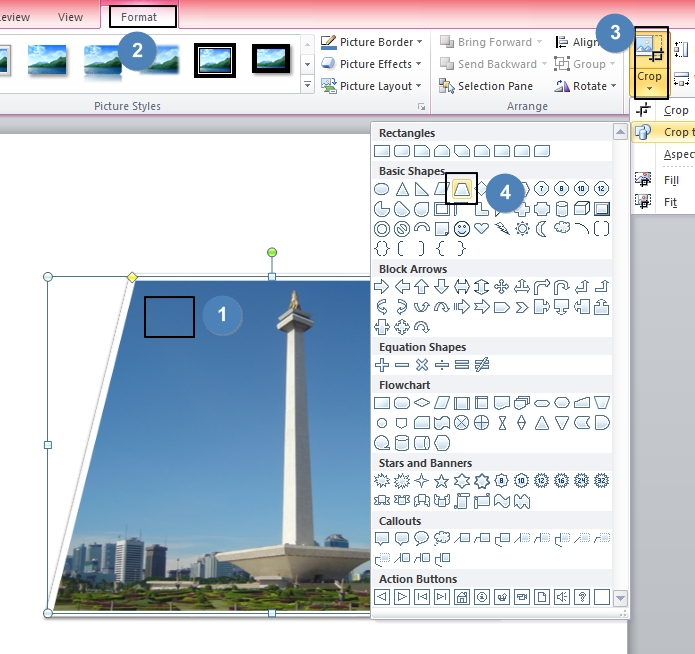 Memotong Gambar Pada Microsoft Word dan Excel 2010