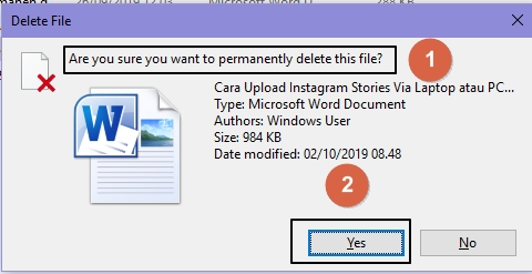 Cara Menghapus File Secara Permanen di Komputer