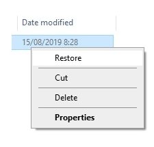 Cara Me Restore File Yang Terhapus