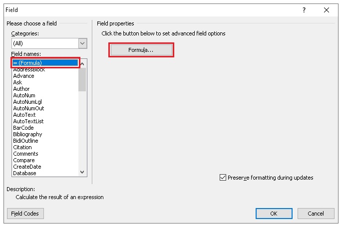 Menghitung Perkalian di Microsoft Word