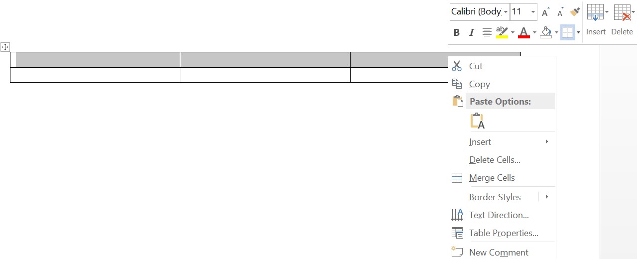 Cara Naikin Tabel Di Word