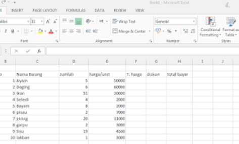 Rumus Menghitung dalam Excel