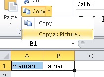 cara Excel jadi gambar