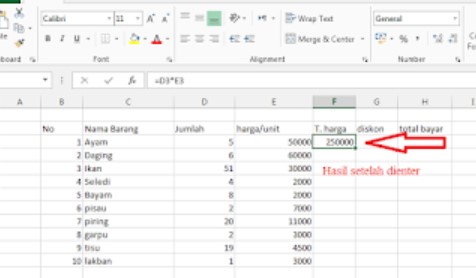 ini cara Rumus Menghitung dalam Excel