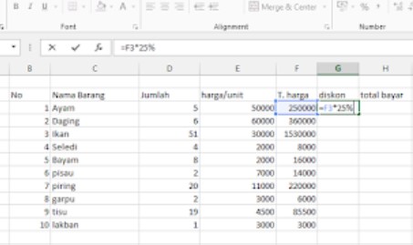 tata 2cara Rumus Menghitung dalam Excel