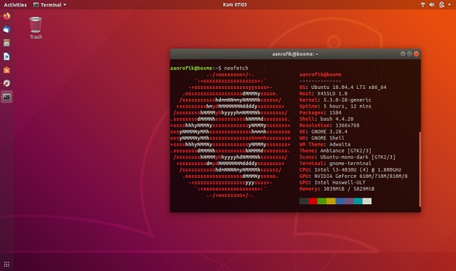 instalasi ubuntu od dekstop