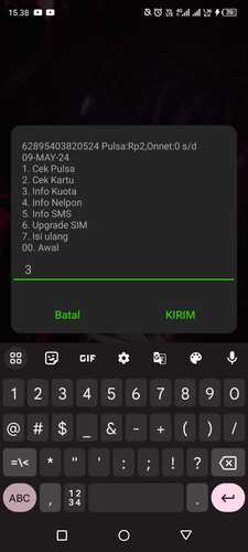 pilih info kuota