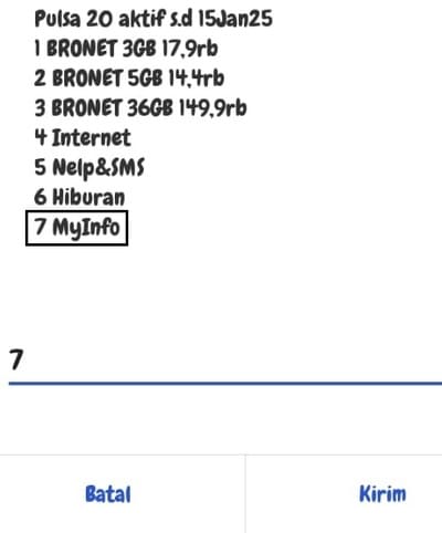 pilih nomor 7
