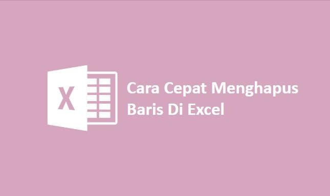 menghapus baris
